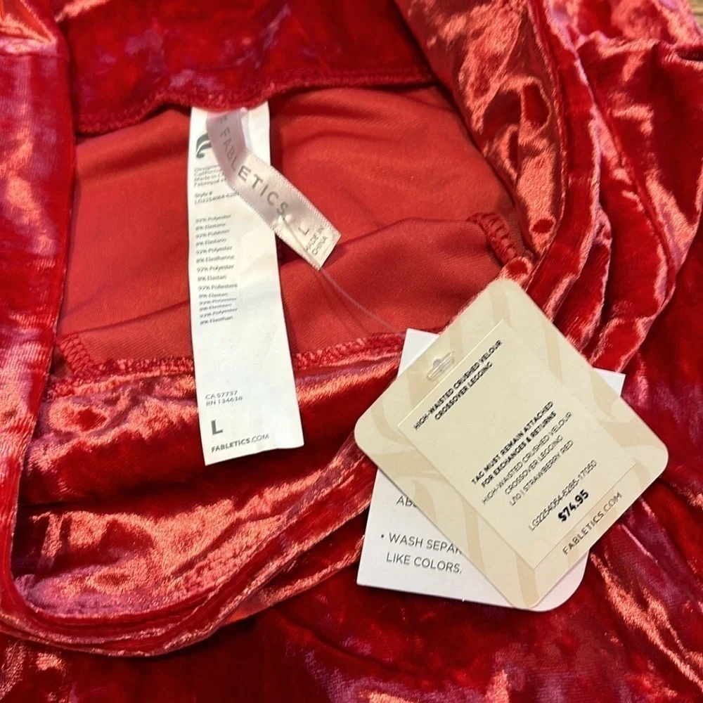 FABLETICS CRUSHED VELOUR LEGGINGS - Picture 5 of 5